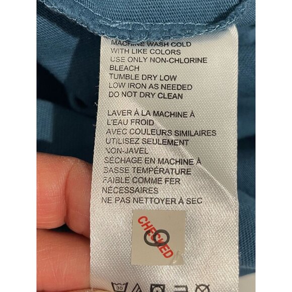 Standard Cloth Blue Graphic T-Shirt L 100% Cotton Casual Crewneck Short Sleeve - Picture 6 of 9